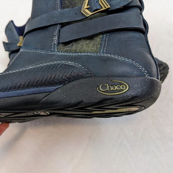 Chaco Hopi Boot Blue Steel Wool Leather - Picture 10 of 14